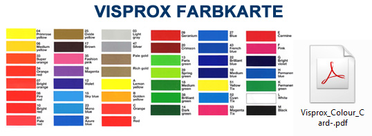 VISPROX Farbkarte