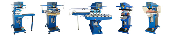 pad printing machines with open or closed ink system
