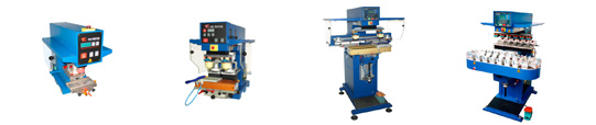 Pad printing machines with open or closed ink system