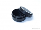PP-Leergebinde Schwarz mit Deckel, 300 ml