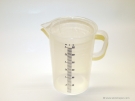   Measuring Cup with handle, blue scale, 3000ml  