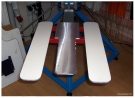   Double-sleeve pallet 10,0 x 56,0 cm, rubber coated  